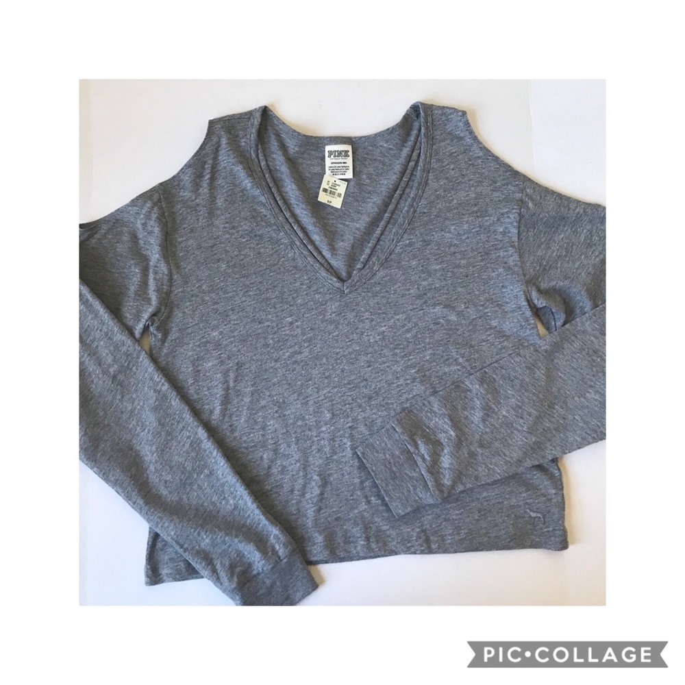 NWT Victoria’s Secret V-neck cold shoulder lounge comfy  top